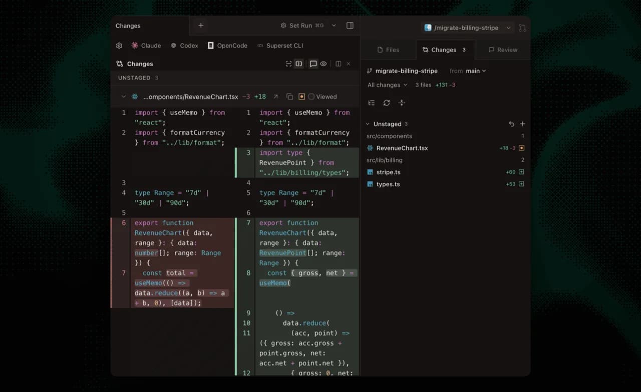 Paradev interface screenshot